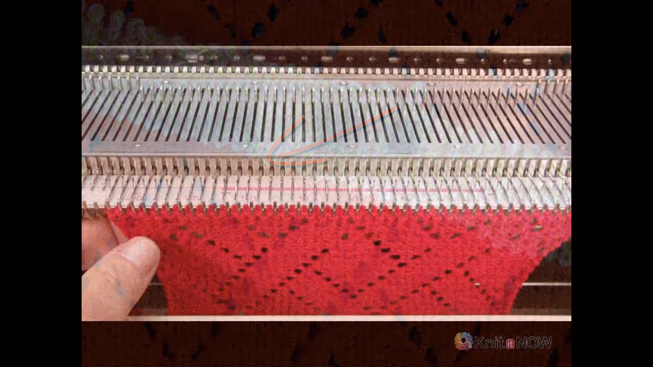 Shortrow Shaping with the Lace Carriage Tutorial for Machine Knitting