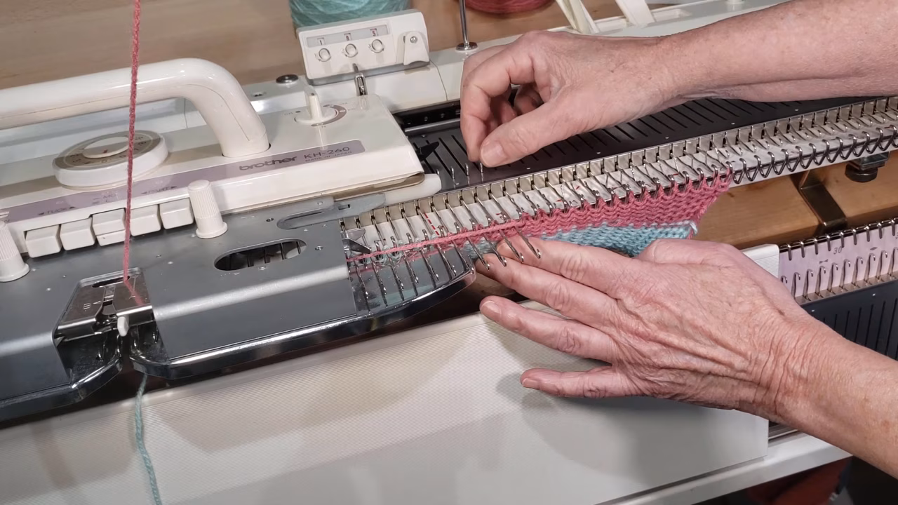 Sideways Sweater Waist Shaping Tutorial for Machine Knitting