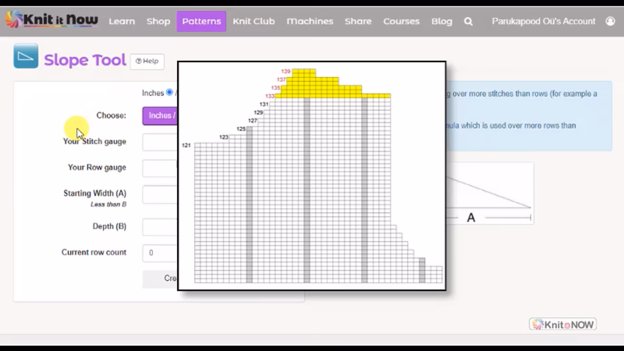 Slope Tool Tutorial for Machine Knitting