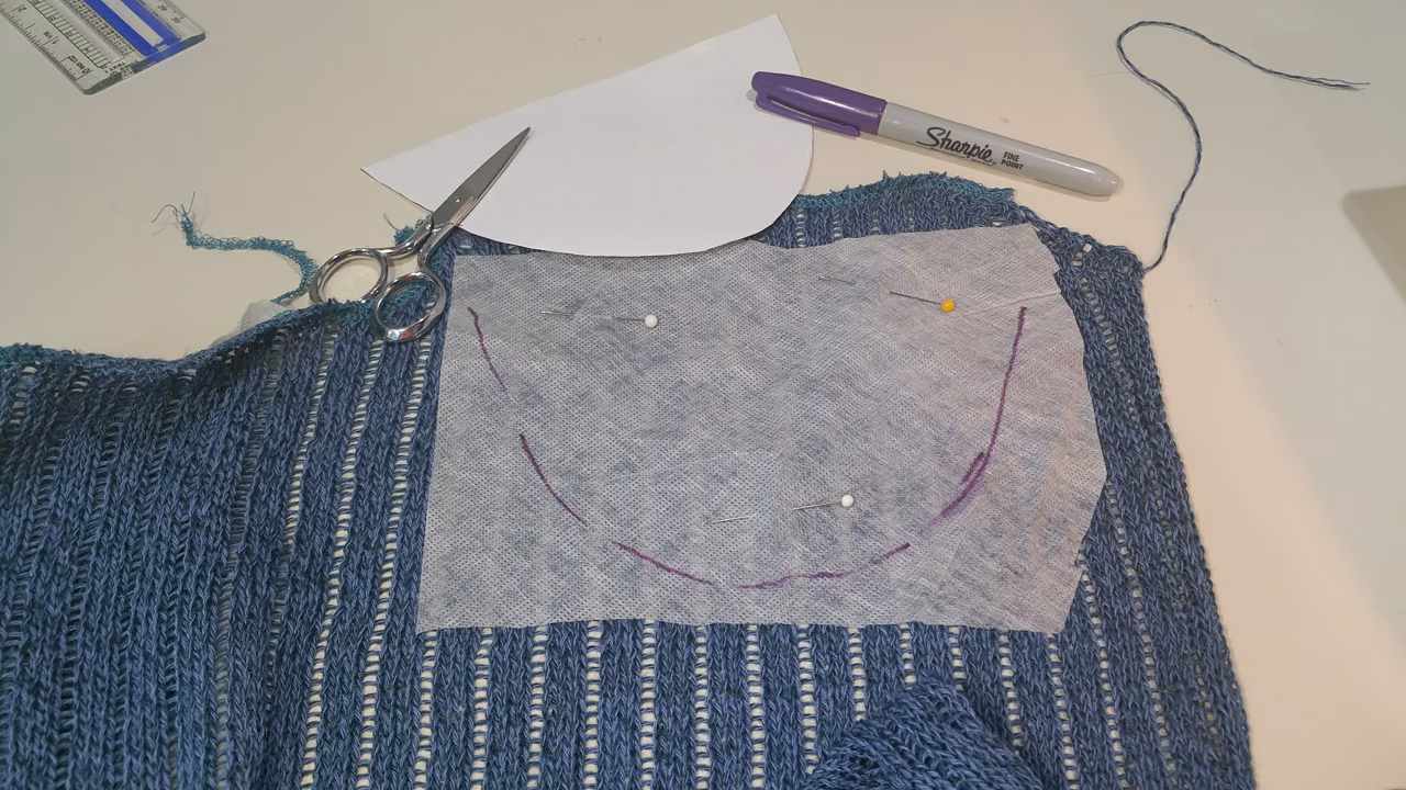 Stabilizer for Cut 'n Sew Excellence Tutorial for Machine Knitting