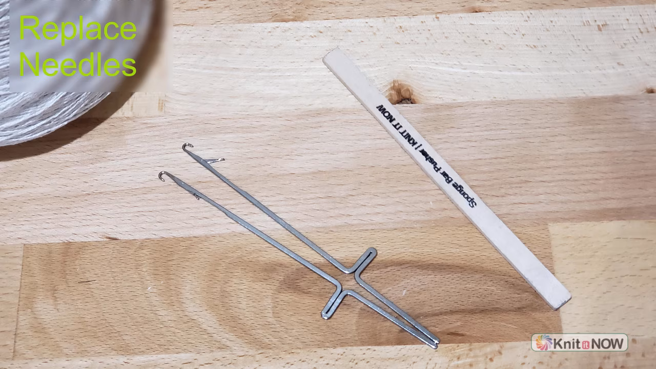 Taitexma TH160 Replace Needle Tutorial for Machine Knitting
