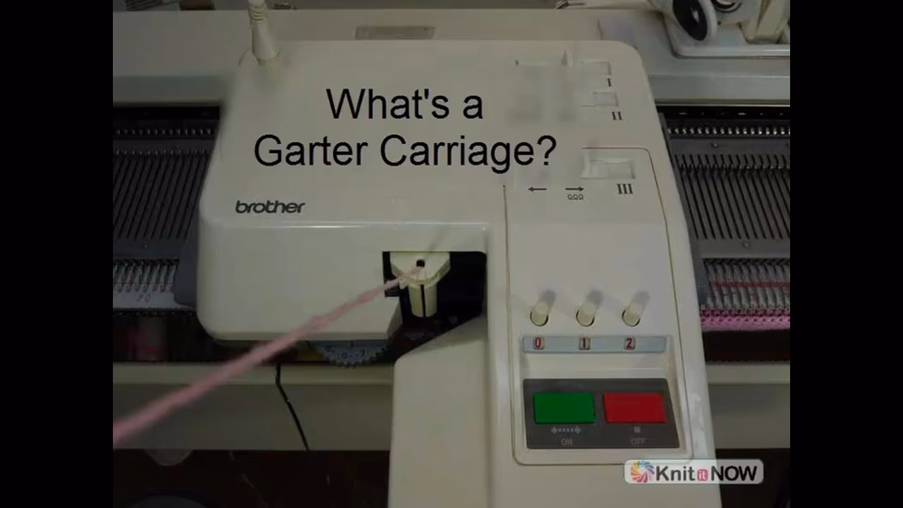 What is a G carriage Tutorial for Machine Knitting