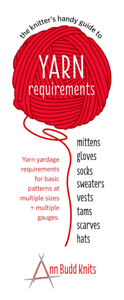 The Knitters Handy Guide to Yarn Requirements by Ann Budd