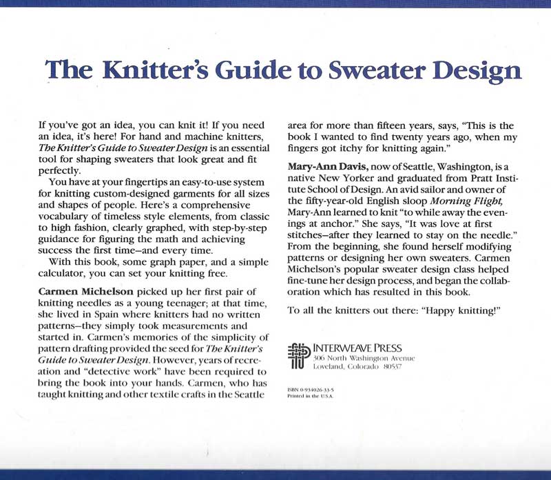 Knitter's Guide to Sweater Design by Knit it Now