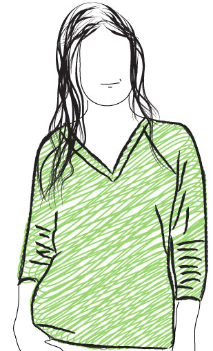 Top Down Raglan - Bulky - V Neck - Adults by Knit it Now eBook