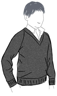 Top Down Raglan - Standard - V Neck - for Everyone by Knit it Now eBook