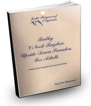 Top Down Raglan - Bulky - V Neck - Adults by Knit it Now eBook