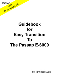 Guidebook for Easy Transition to the Passap E-6000 (eBook) by Tami Nobuyuki