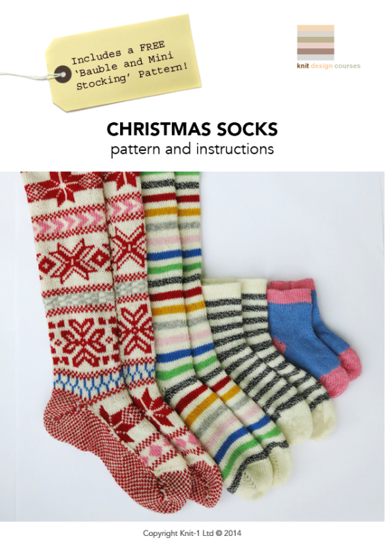 Christmas Socks by Knit-1
