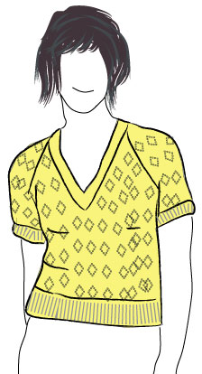 Top Down Raglan - Bulky - V Neck - Adults by Knit it Now eBook