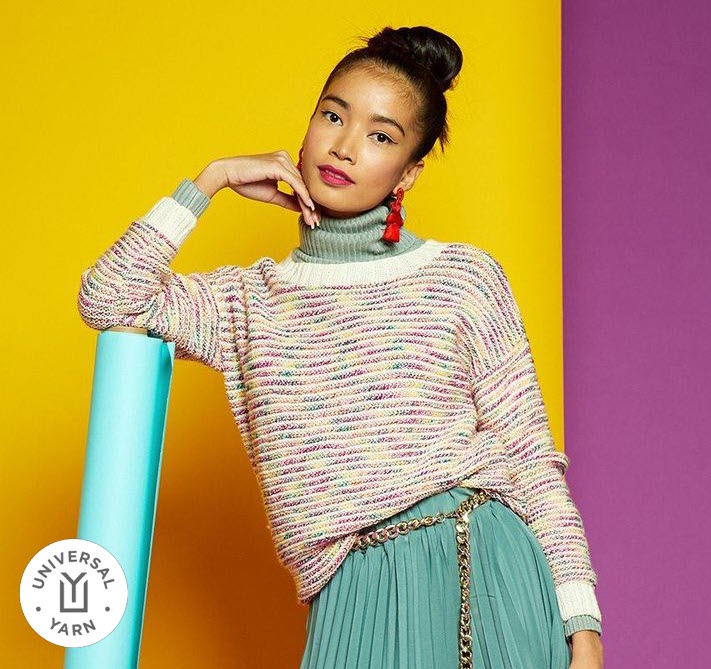 Fruit Stripe Pullover | You Can Knit This On Your Knitting Machine