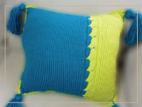 Color Block Cable Pillow - Quick win