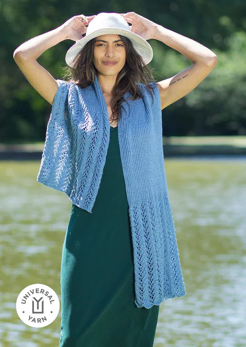 Rippled Waters Wrap | Universal Yarn