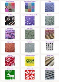 machine knitting stitch technique library
