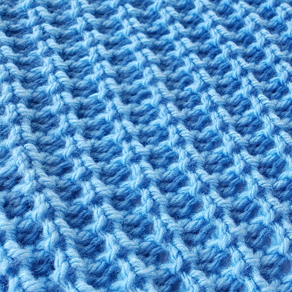 Double Bed Stitch Pattern For Machine Knitting Waffle