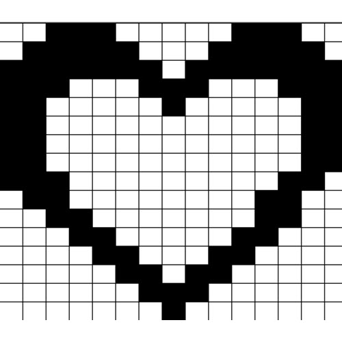 Hearts, Stitch patterns